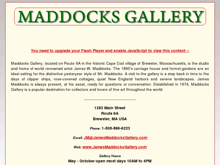 www.jamesmaddocksgallery.com