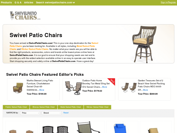 www.swivelpatiochairs.com