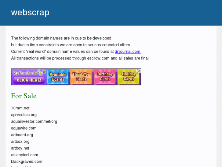 www.webscraps.net