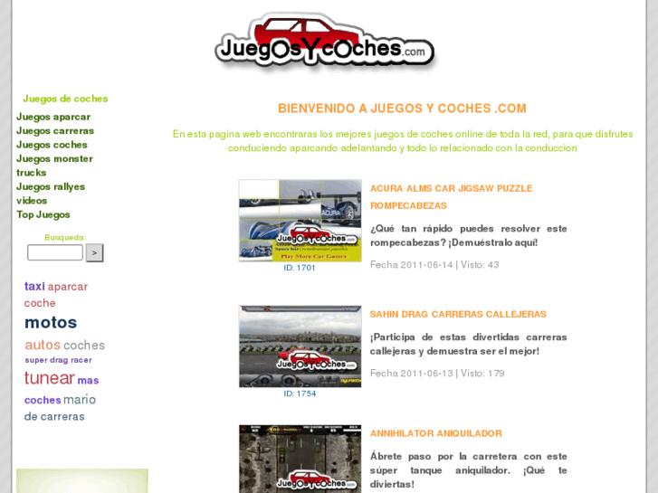 www.juegosycoches.com