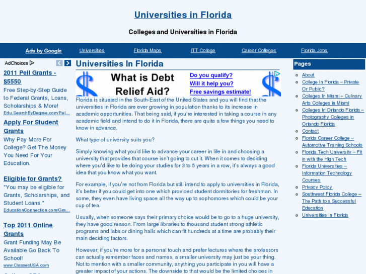 www.universitiesinflorida.net