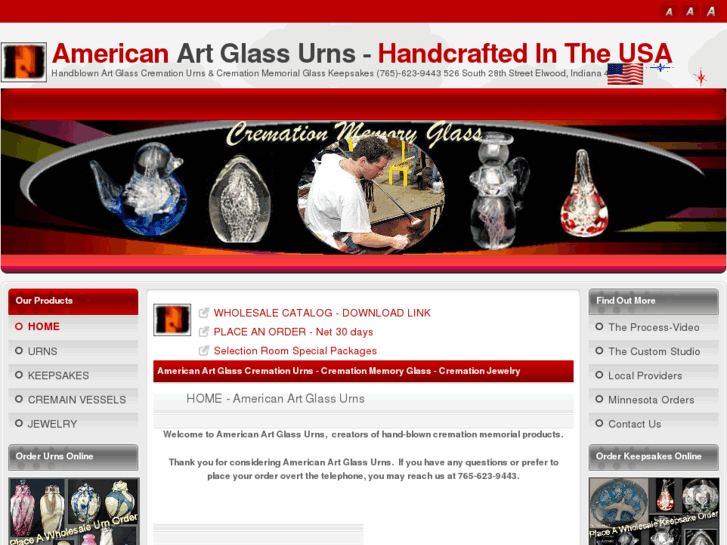 www.americanartglassurns.com