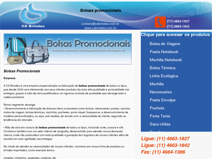 www.bolsaspromocionais.net