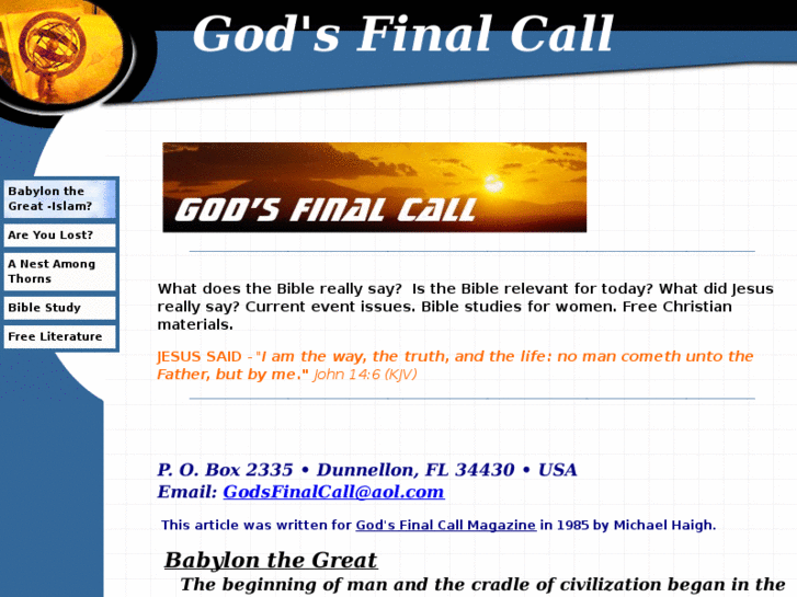 www.godsfinalcall.com