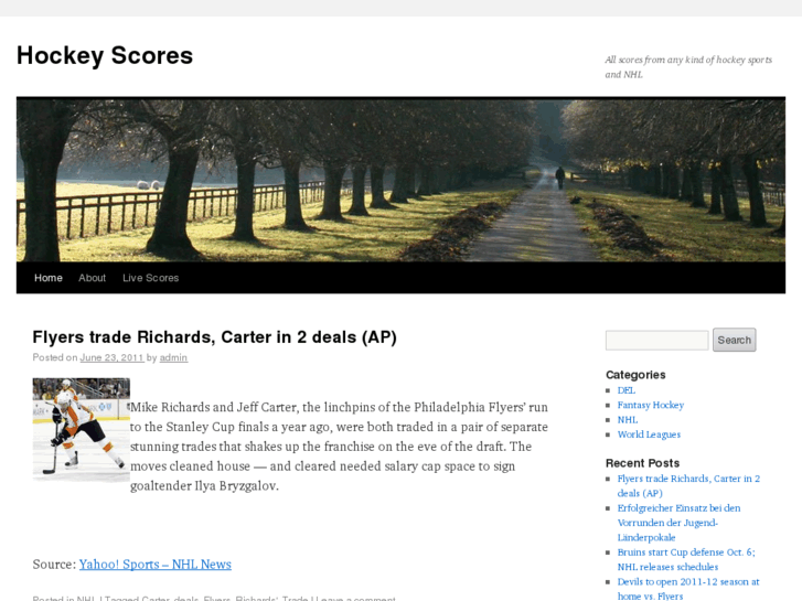 www.hockeyscores.net