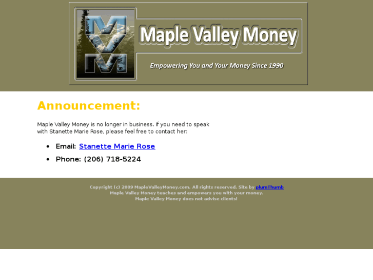 www.maplevalleymoney.com