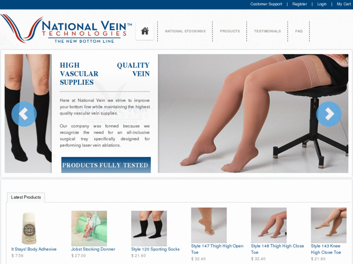 www.nationalveinstockings.com