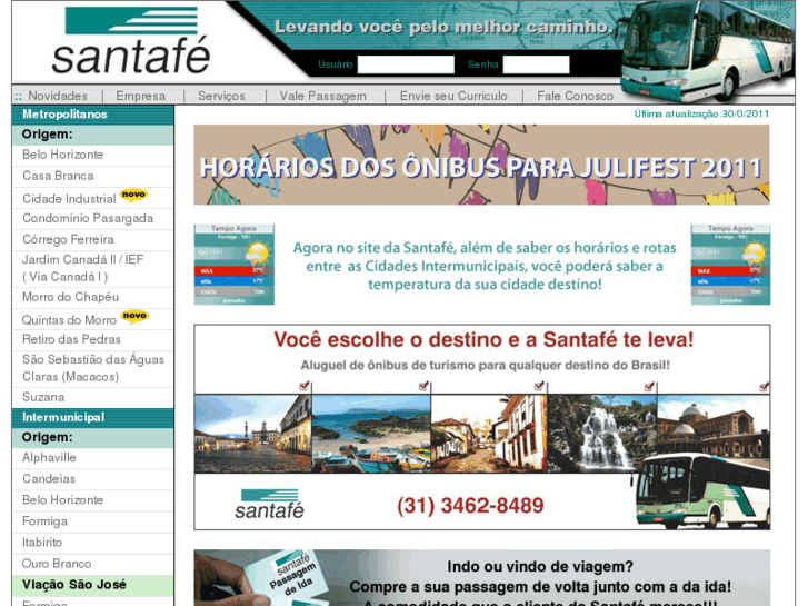 www.santafetransportes.com.br