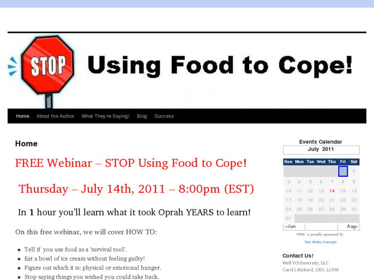 www.stopusingfoodtocope.com