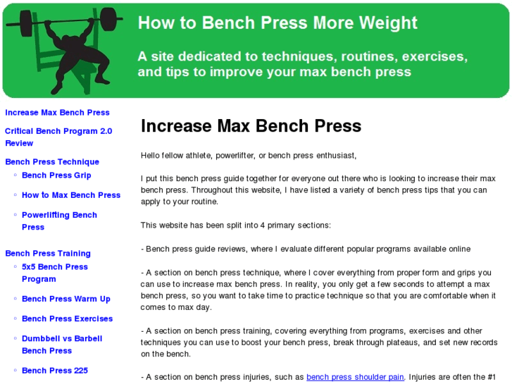 www.increasemaxbenchpress.com