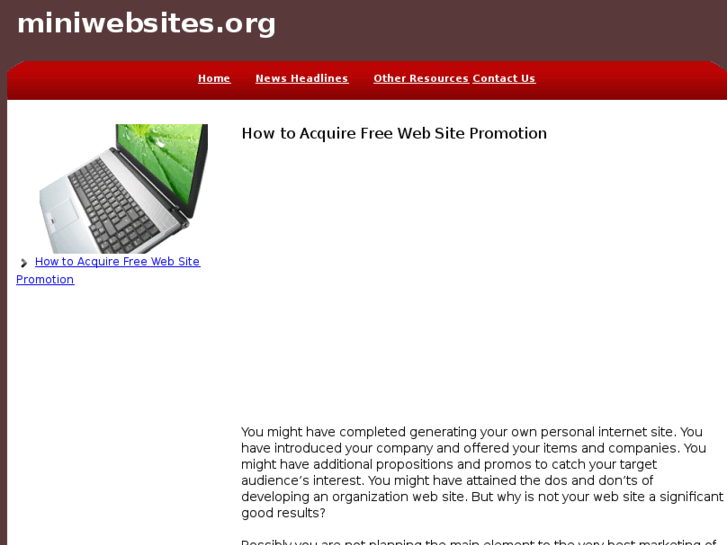 www.miniwebsites.org