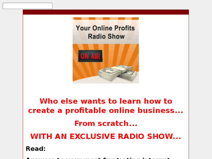 www.onlineprofitsradioshow.com