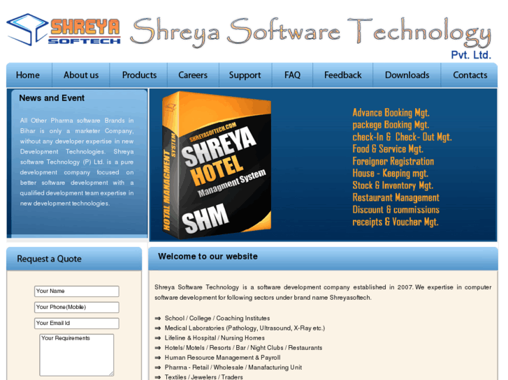 www.shreyasoftech.com