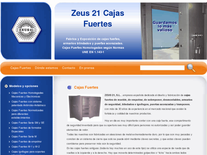 www.zeus21cajasfuertes.es