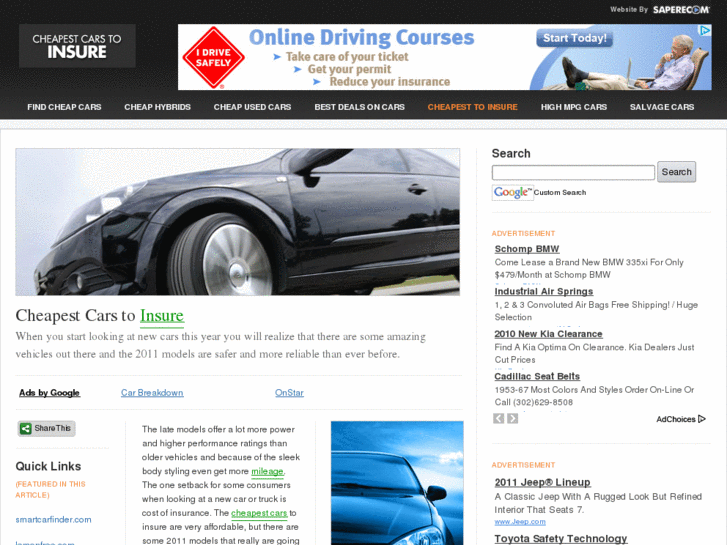 www.cheapestcarstoinsure.net