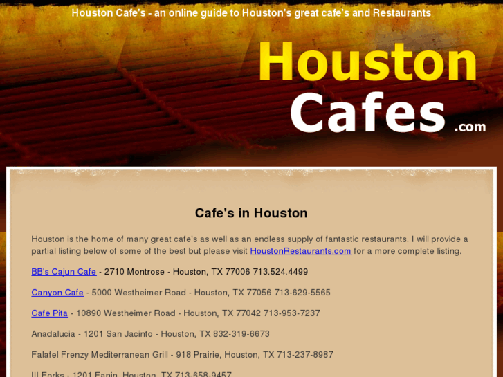 www.houstoncafes.com