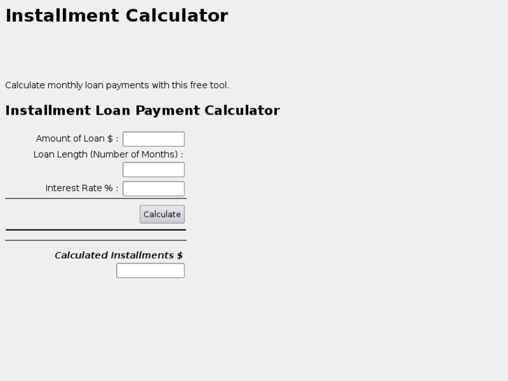 www.installmentcalculator.com