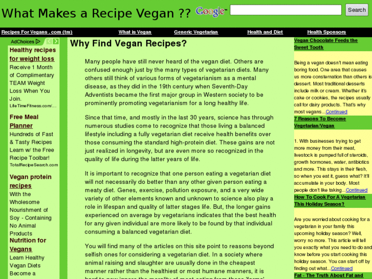 www.recipesforvegans.com