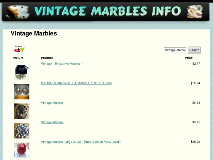 www.vintagemarbles.info