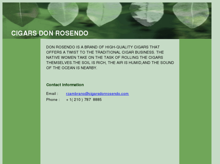 www.cigarsdonrosendo.com