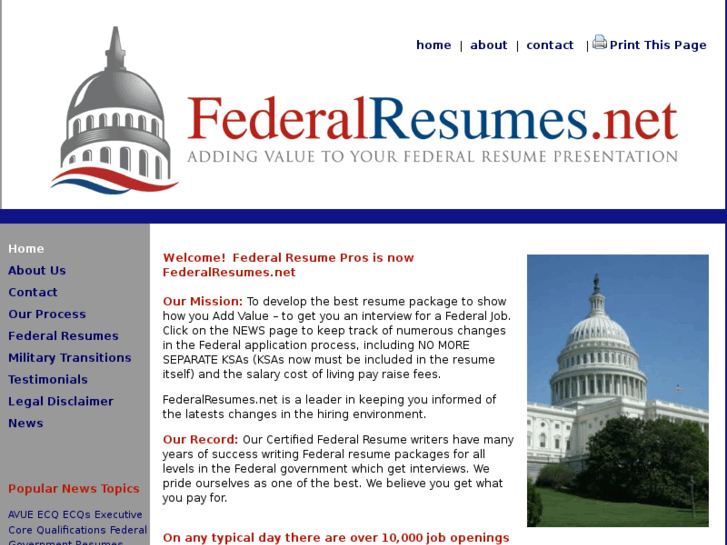 www.federalresumes.mobi