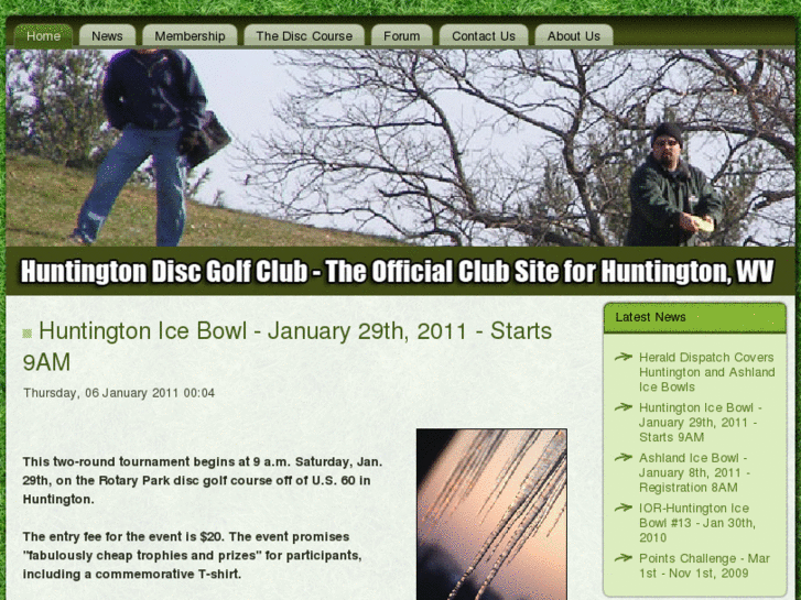 www.huntingtondiscgolf.com