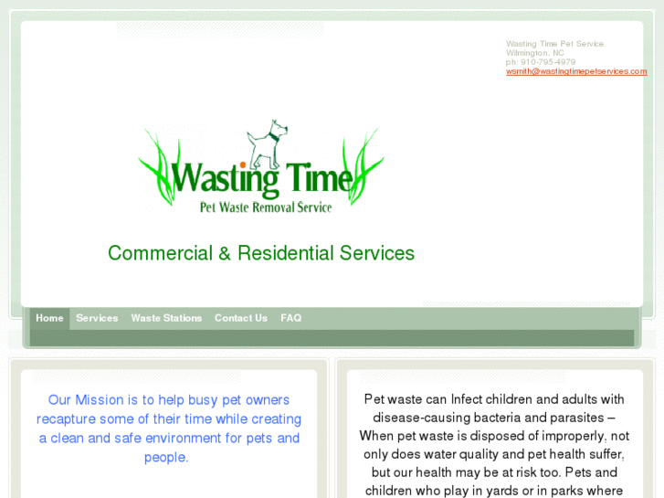 www.wastingtimepetservices.com