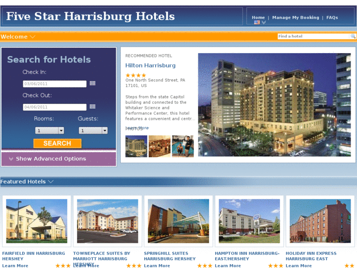 www.fivestarharrisburghotels.com