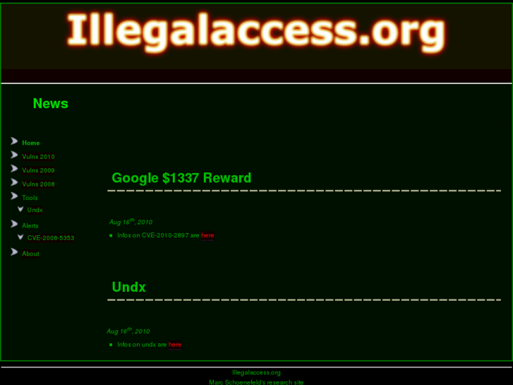 www.illegalaccess.org