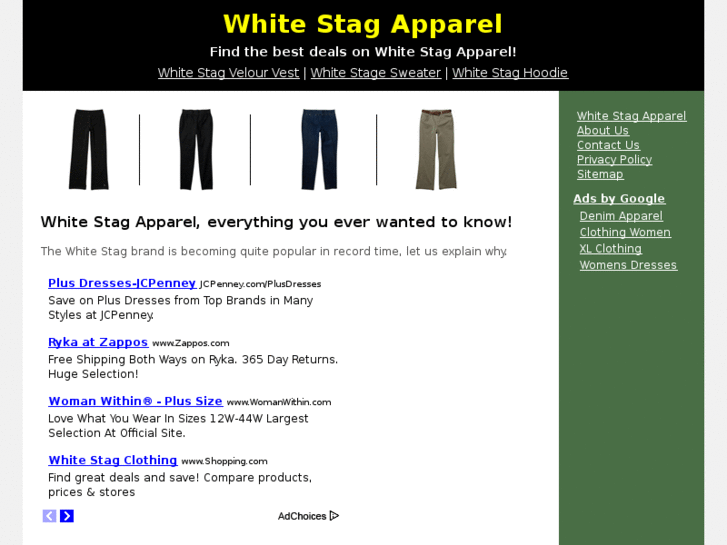 www.whitestagapparel.net