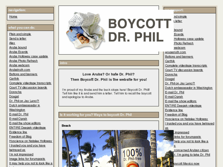 www.boycottdrphil.com