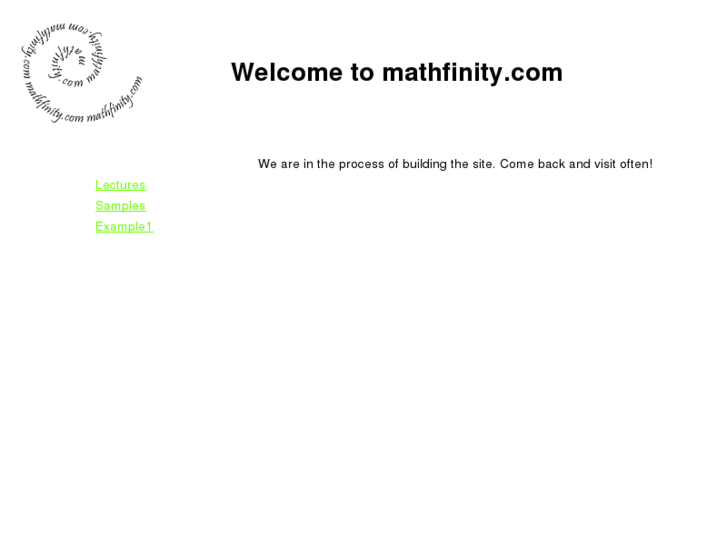 www.mathfinity.com