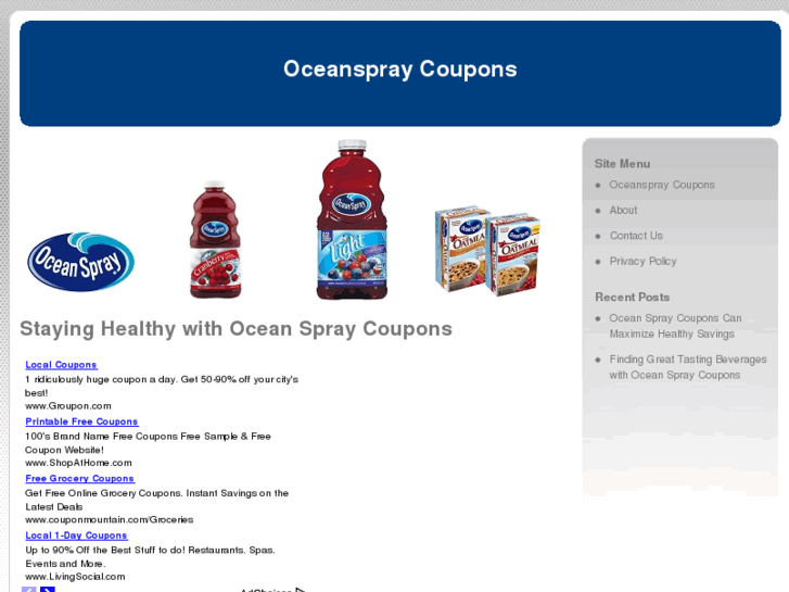 www.oceanspraycoupons.org