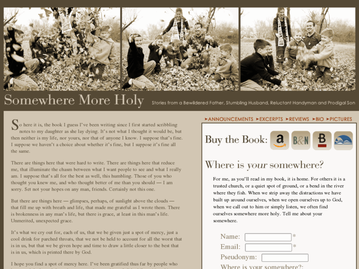 www.somewheremoreholy.com