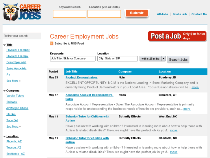 www.careeremploymentjobs.com
