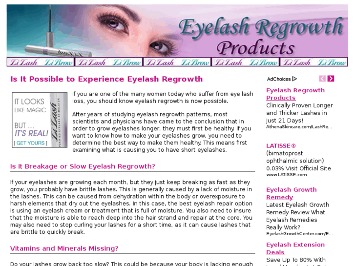 www.eyelashregrowthproducts.com