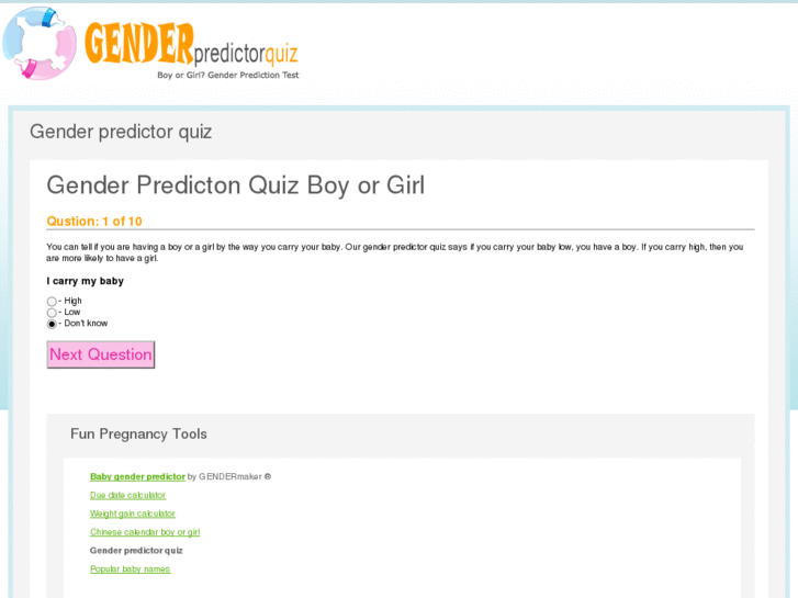 www.genderpredictorquiz.com