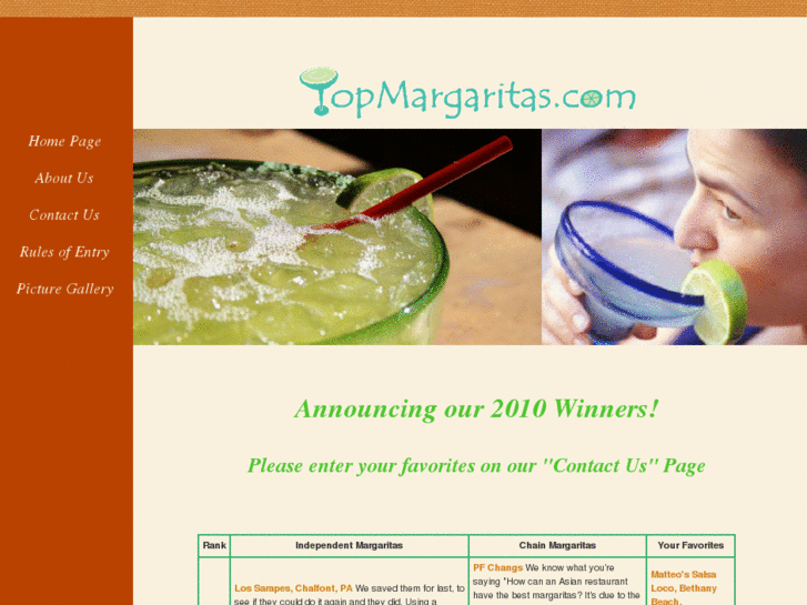 www.topmargaritas.com