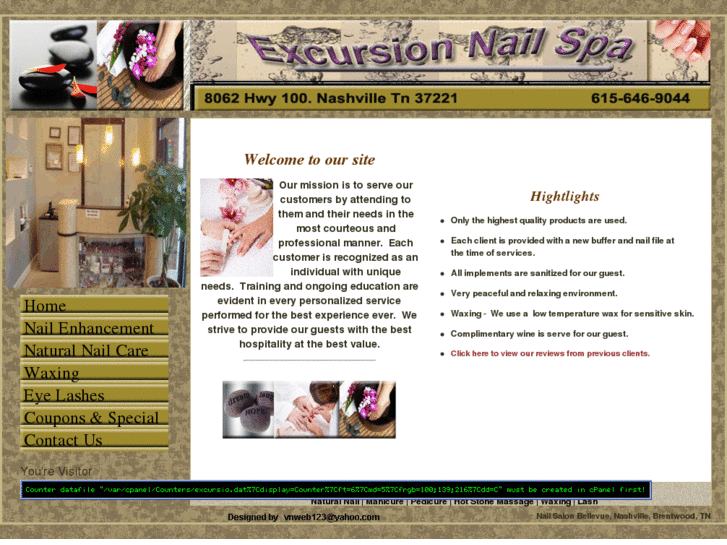 www.excursionnailspa.com