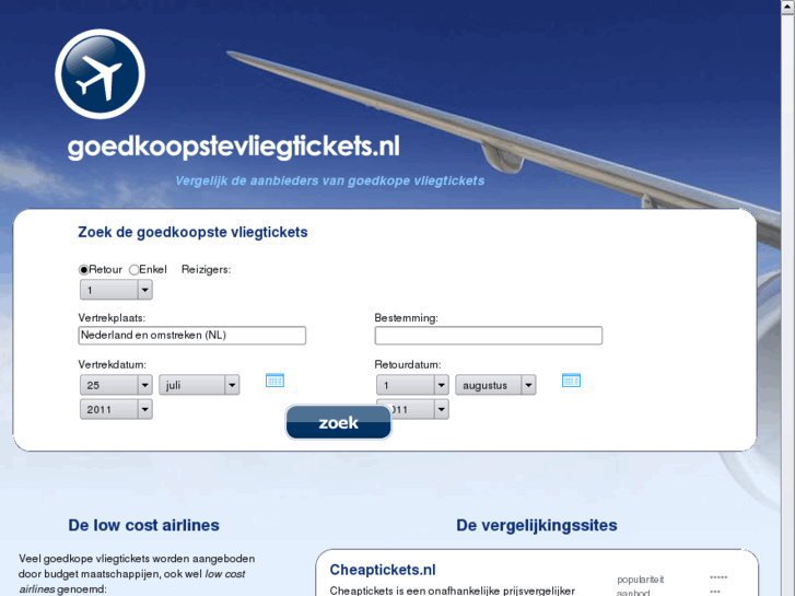 www.goedkoopstevliegtickets.nl