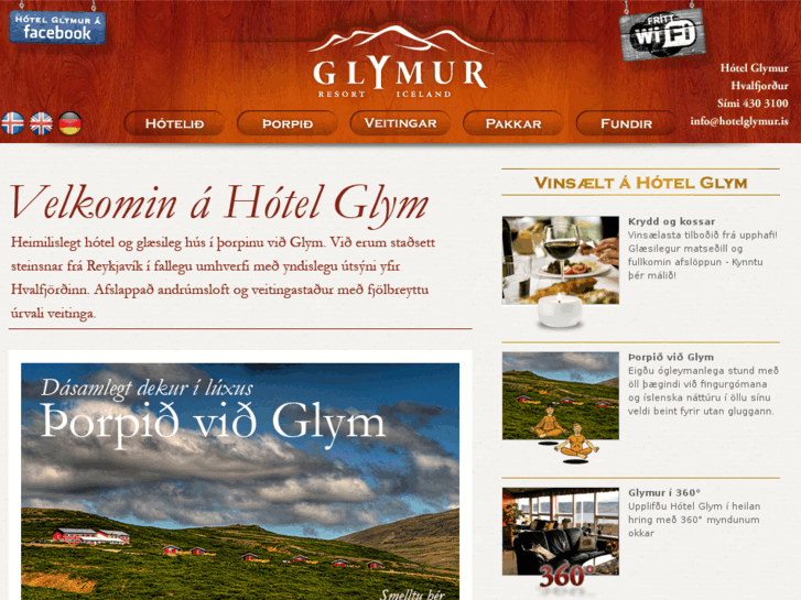 www.hotelglymur.is