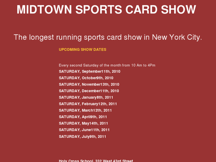 www.midtownsportscardshow.net