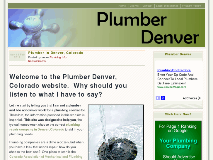 www.plumberdenvercolorado.net