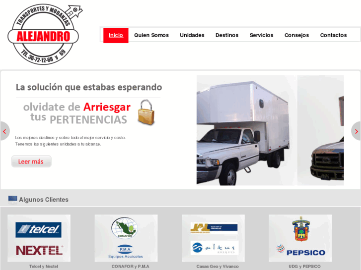 www.transportesymudanzasalejandro.com