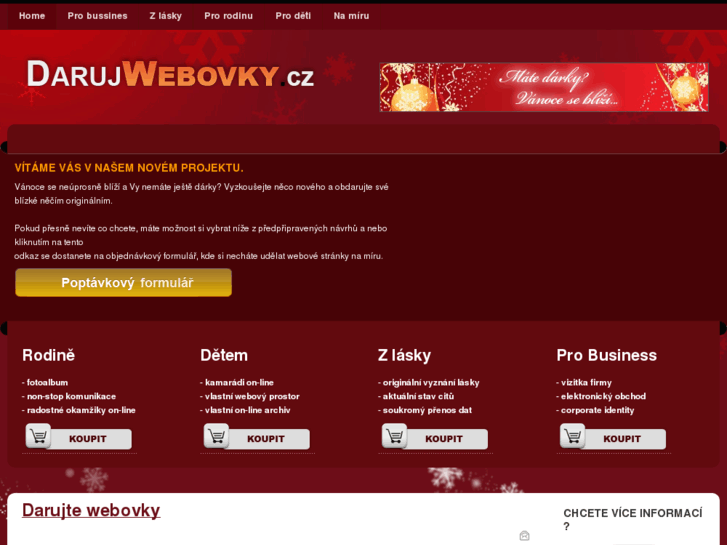 www.darujwebovky.cz