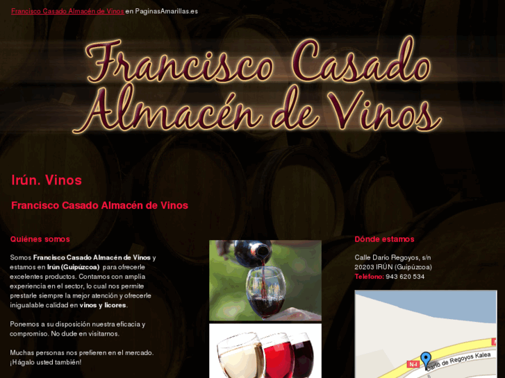 www.franciscocasadovinosylicores.com