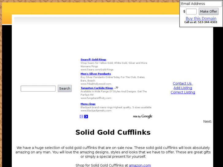 www.solidgoldcufflinks.com