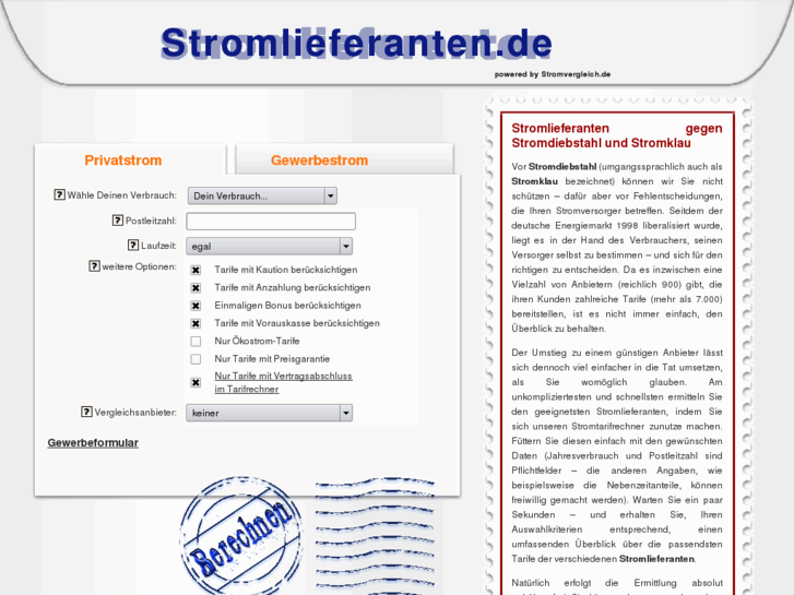 www.stromlieferanten.de