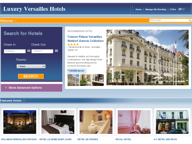 www.luxuryversailleshotels.com