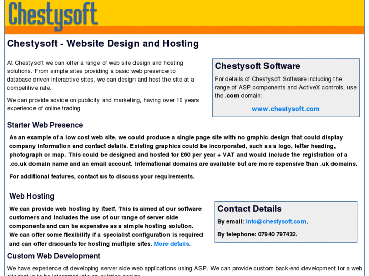 www.chestysoft.co.uk